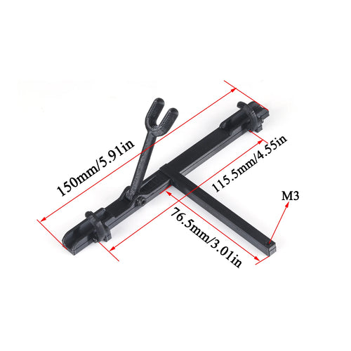 1/10 RC Simulation Bike Rack Mini Scale Bicycle Rear Rack Metal Bicycle Decorative for 1/8 1/10 RC Crawler TRX4 FCX10 SCX10