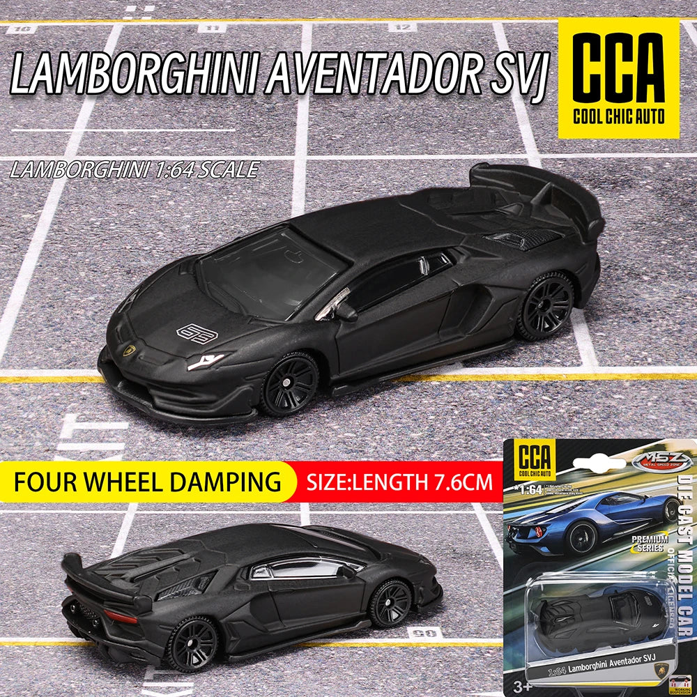 CCA1:64 Lamborghini STO Exquisite Suspension Model Classic Car Static Model Alloy Die Casting Collection Gift Toys