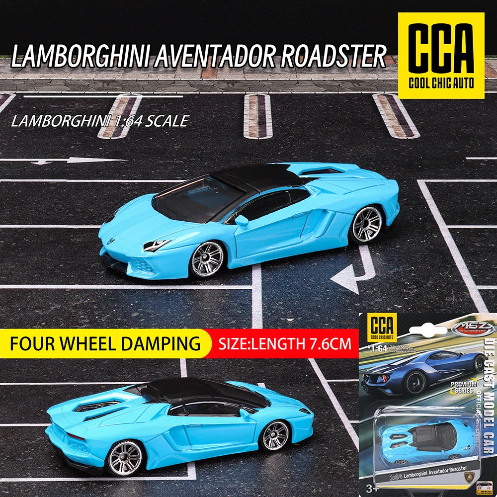 CCA1:64 Lamborghini STO Exquisite Suspension Model Classic Car Static Model Alloy Die Casting Collection Gift Toys