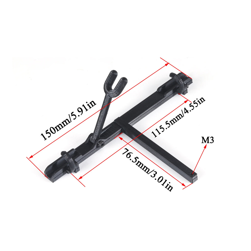1/10 RC Simulation Bike Rack Mini Scale Bicycle Rear Rack Metal Bicycle Decorative for 1/8 1/10 RC Crawler TRX4 FCX10 SCX10