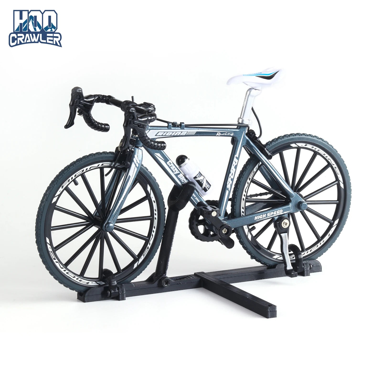 1/10 RC Simulation Bike Rack Mini Scale Bicycle Rear Rack Double Bike Mount Decorative for 1/8 1/10 RC Crawler TRX4 FCX10 SCX10