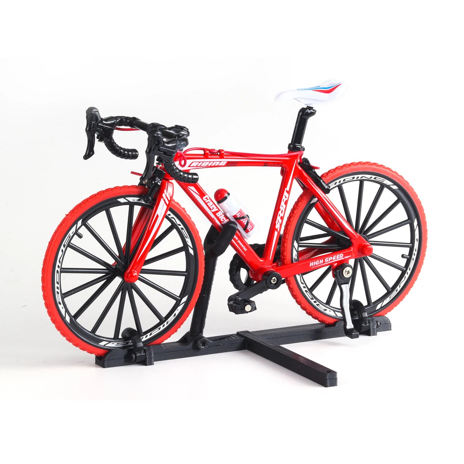 1/10 RC Simulation Bike Rack Mini Scale Bicycle Rear Rack Metal Bicycle Decorative for 1/8 1/10 RC Crawler TRX4 FCX10 SCX10